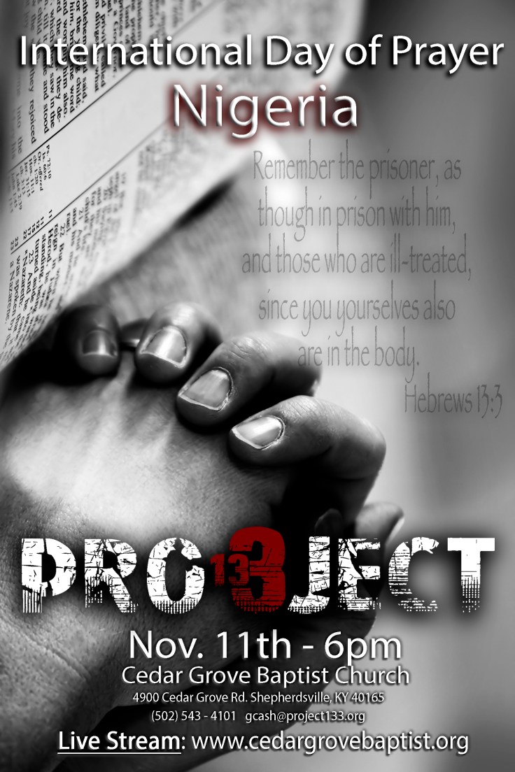 Project 13:3 IDOP prayer persecution christian persecution Nigeria