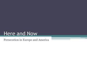 Persecution in America