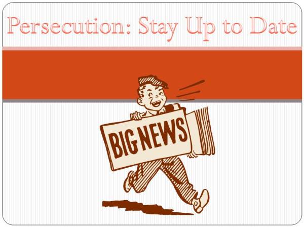Persecution Resources Updates news